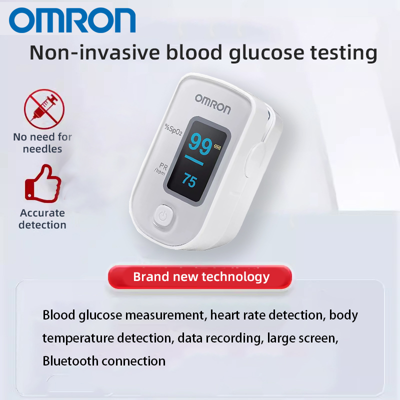 Medición de glucosa en sangre, detección de frecuencia cardíaca, detección de temperatura corporal, registro de datos, pantalla grande, conexión Bluetooth